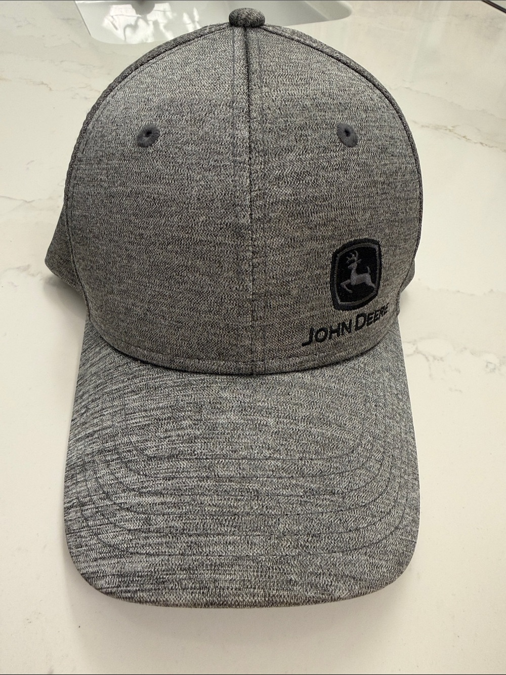 John Deere Gray Heathered Logo Cap